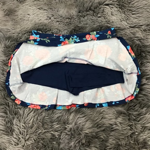 CRB | Girl's Skort | Blue | Floral | Size XLarge - Picture 2 of 3